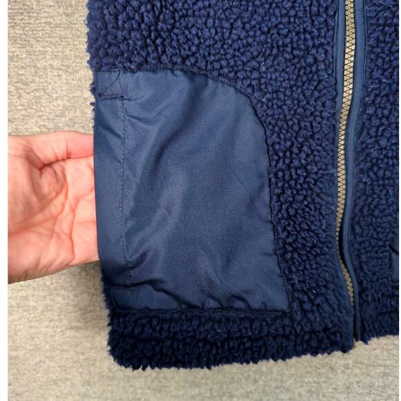 G.H. Bass & Co. Sherpa Fleece Vest in Navy Blue | Size 3T - Picture 3 of 8